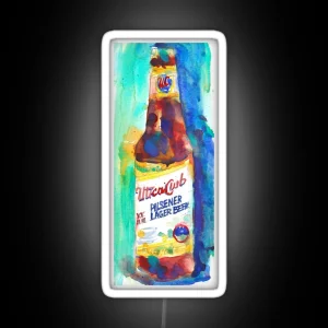 UTICA CLUB BEER Print From Original Watercolor RGB Neon Sign