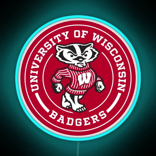 UW Madison Circle RGB Neon Sign
