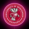 UW Madison Circle vibrant multicolor RGB LED sign display