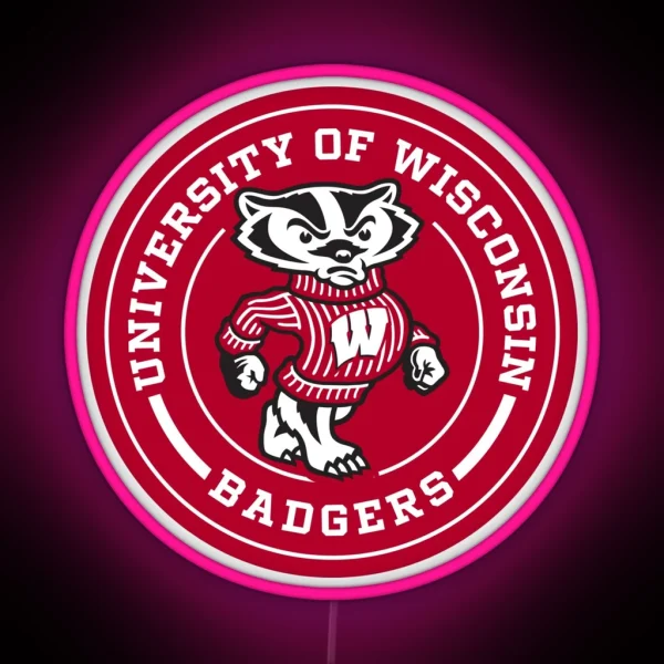 UW Madison Circle RGB Neon Sign