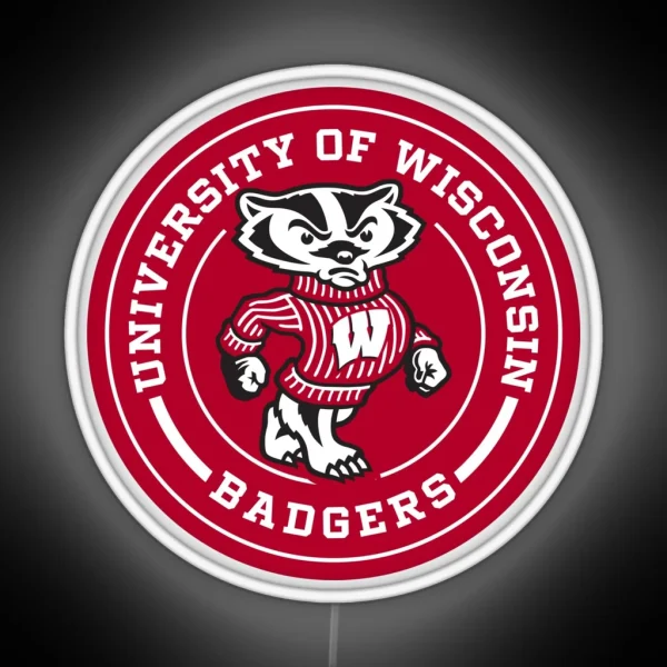 UW Madison Circle RGB Neon Sign
