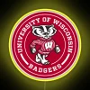 UW Madison Circle campus decor with vibrant RGB neon lights