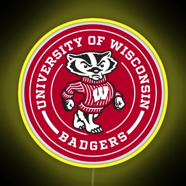 UW Madison Circle RGB Neon Sign
