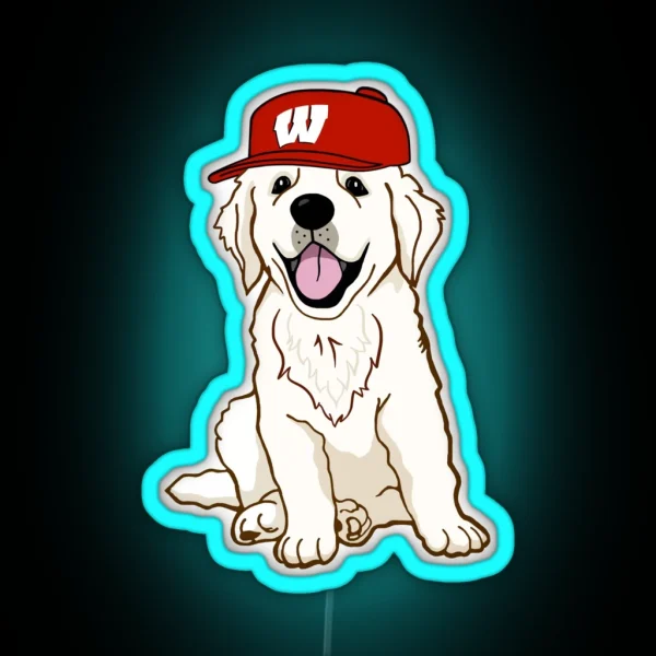 UW Madison Puppy RGB Neon Sign