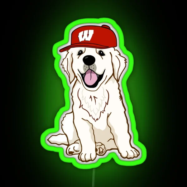 UW Madison Puppy RGB Neon Sign