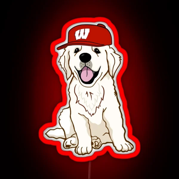 UW Madison Puppy RGB Neon Sign
