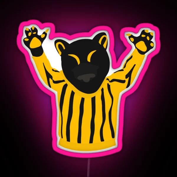 UW Milwaukee Mascot RGB Neon Sign
