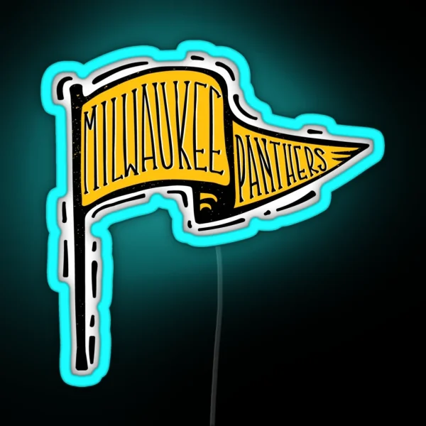 UW Milwaukee Panthers RGB Neon Sign