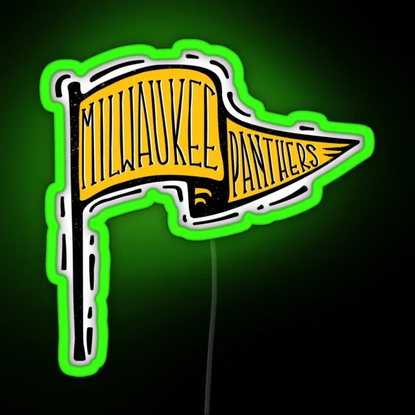 UW Milwaukee Panthers RGB Neon Sign