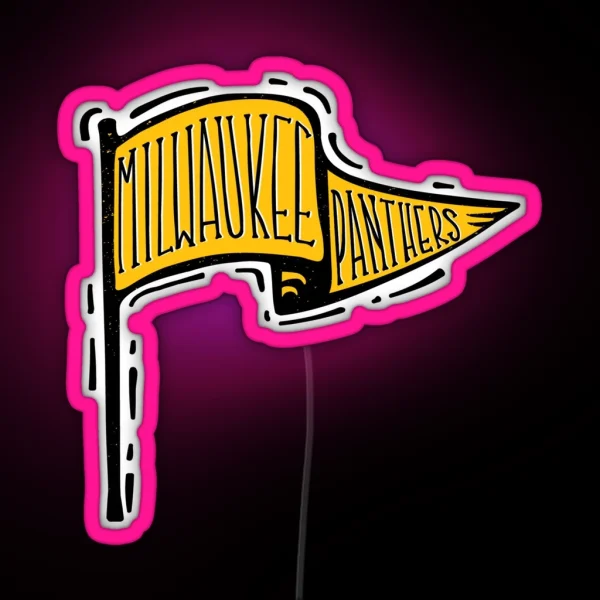 UW Milwaukee Panthers RGB Neon Sign