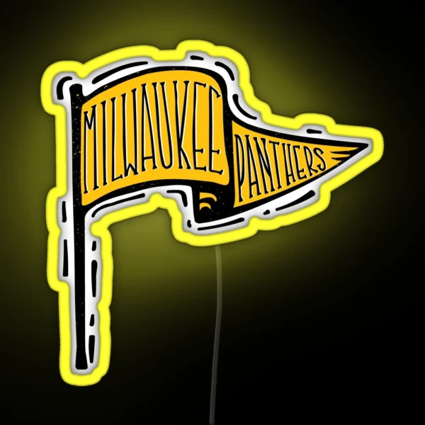 UW Milwaukee Panthers RGB Neon Sign