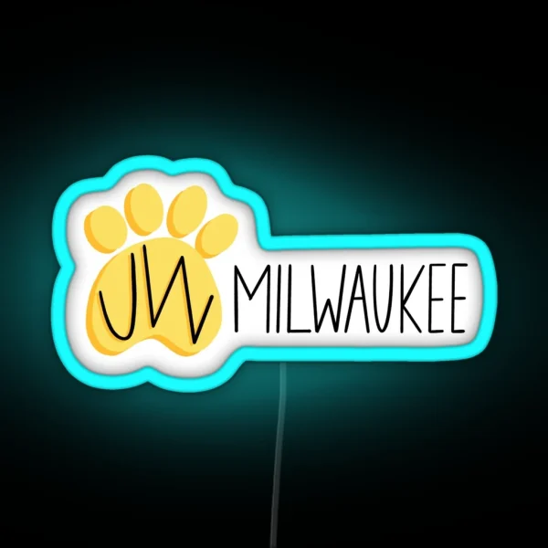 UW Milwaukee Panthers RGB Neon Sign