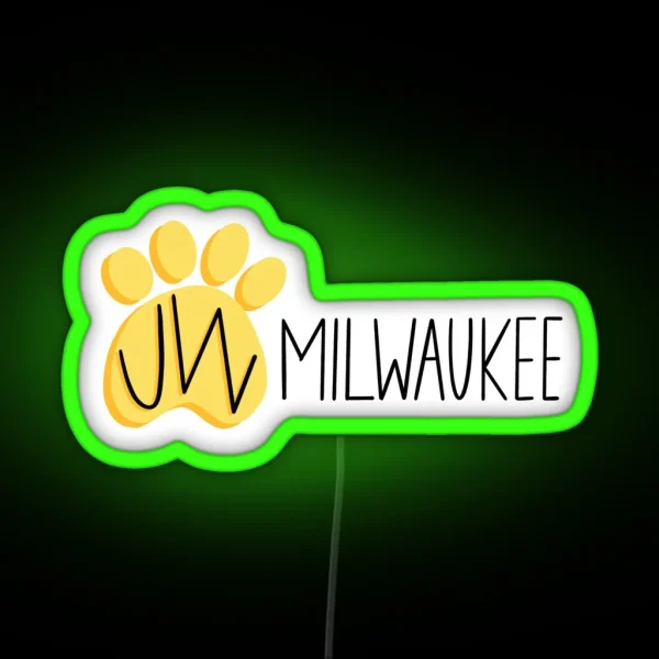 UW Milwaukee Panthers RGB Neon Sign