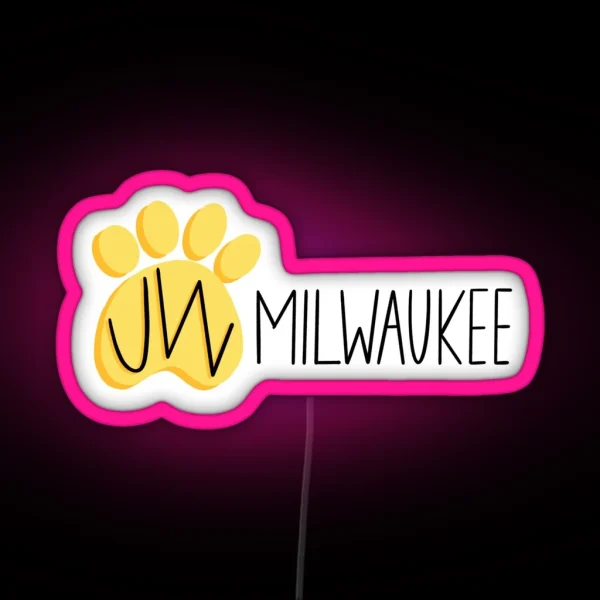 UW Milwaukee Panthers RGB Neon Sign