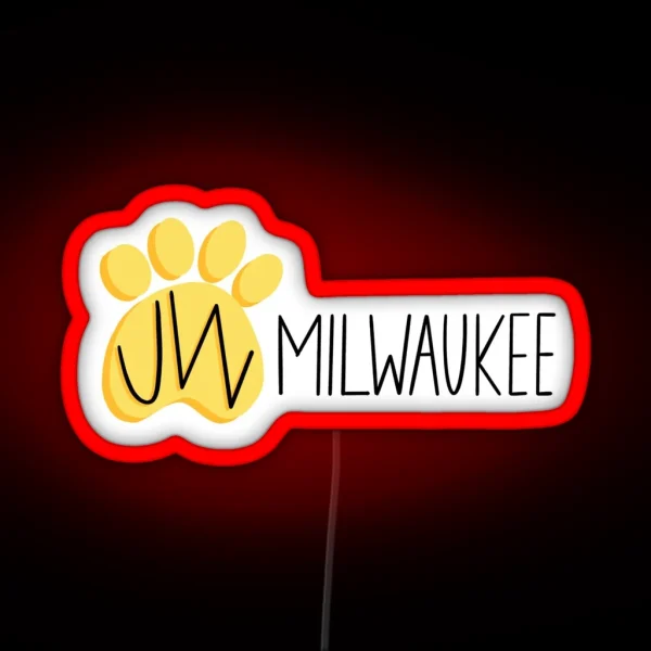 UW Milwaukee Panthers RGB Neon Sign