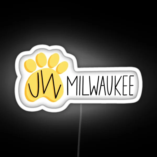 UW Milwaukee Panthers RGB Neon Sign