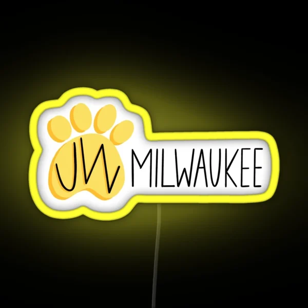 UW Milwaukee Panthers RGB Neon Sign