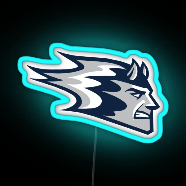 UW Stout Blue Devils RGB Neon Sign