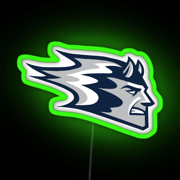 UW Stout Blue Devils RGB Neon Sign