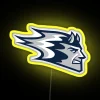 UW-Stout University official collegiate team spirit blue devils rgb neon