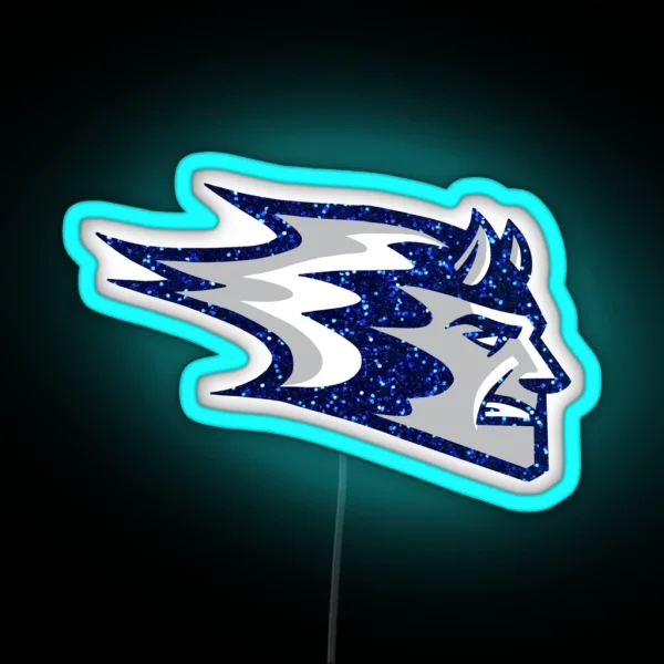 UW Stout Blue Devils RGB Neon Sign