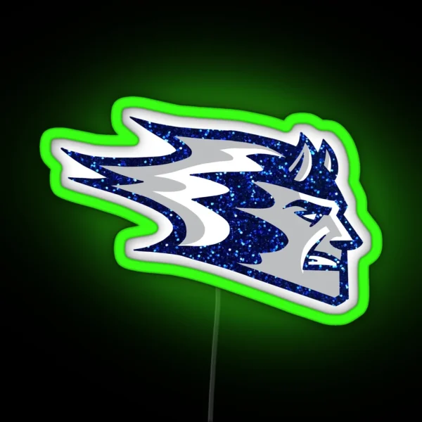 UW Stout Blue Devils RGB Neon Sign