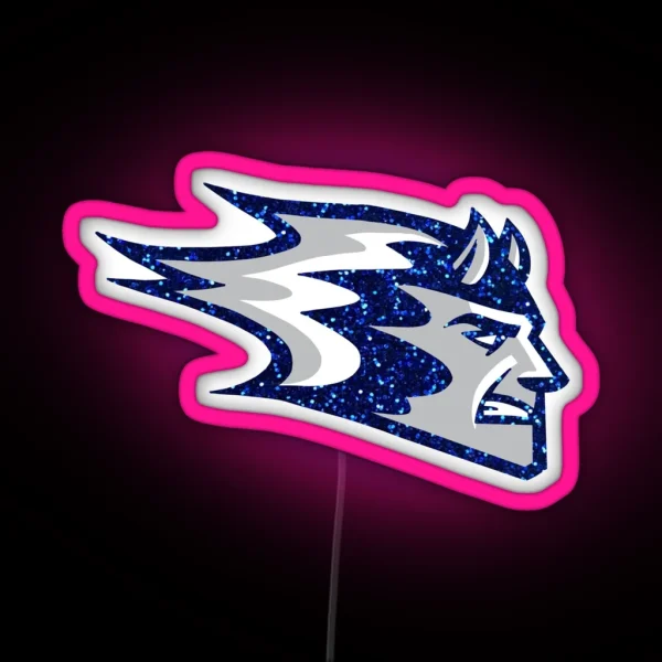 UW Stout Blue Devils RGB Neon Sign