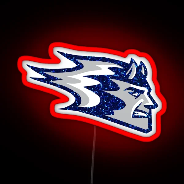 UW Stout Blue Devils RGB Neon Sign