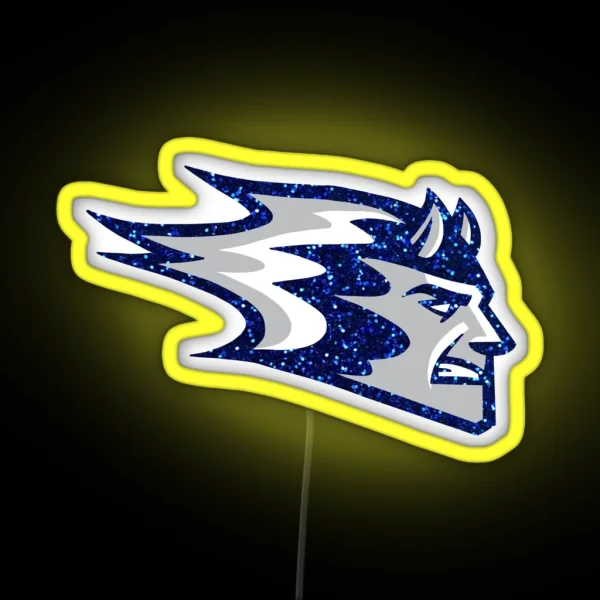UW Stout Blue Devils RGB Neon Sign