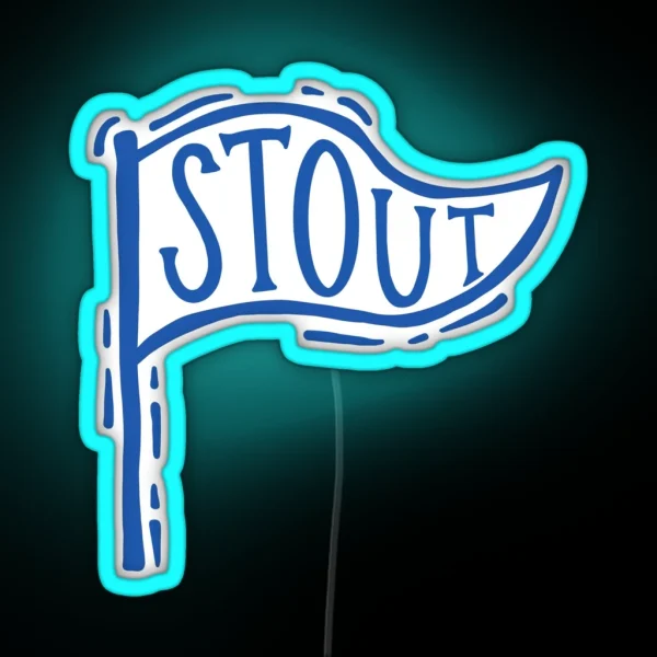 UW Stout Flag RGB Neon Sign