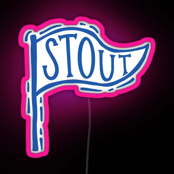 UW Stout Flag RGB Neon Sign