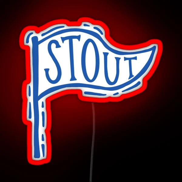 UW Stout Flag RGB Neon Sign