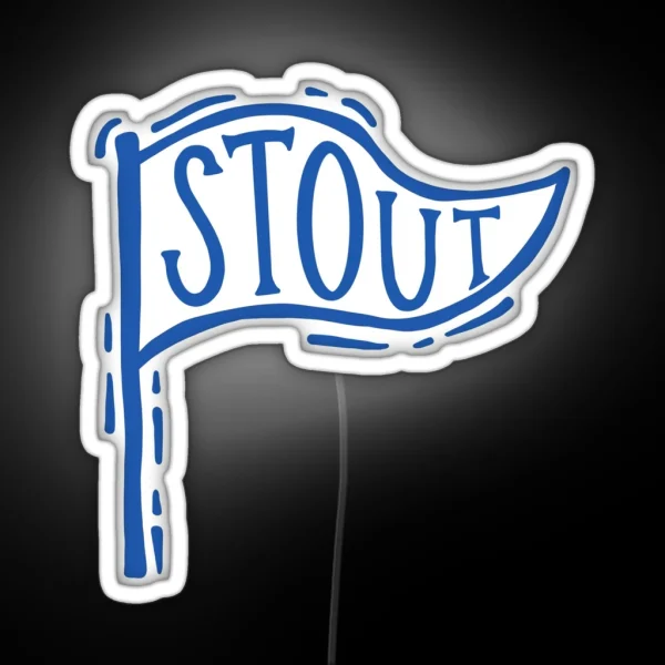 UW Stout Flag RGB Neon Sign