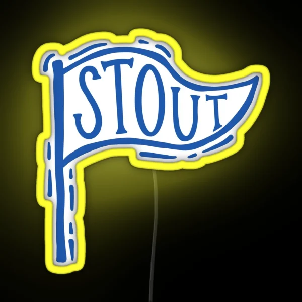 UW Stout Flag RGB Neon Sign
