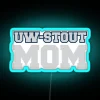 UW Stout University Mom RGB Neon Sign LED Home Decor
