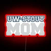 UW Stout University of Wisconsin Stout Mom RGB Neon Sign