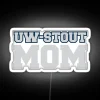 Officially licensed University of Wisconsin Stout Mom RGB neon sign decoration