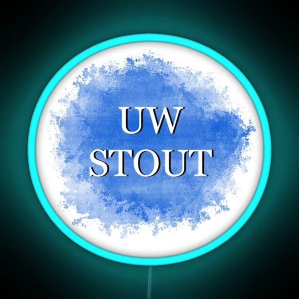 UW Stout RGB Neon Sign
