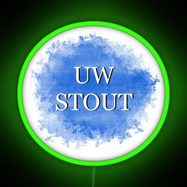 UW Stout RGB Neon Sign