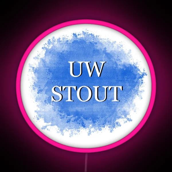 UW Stout RGB Neon Sign