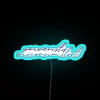UW Stout RGB Neon Sign, Boldly Displaying School Spirit and Pride.