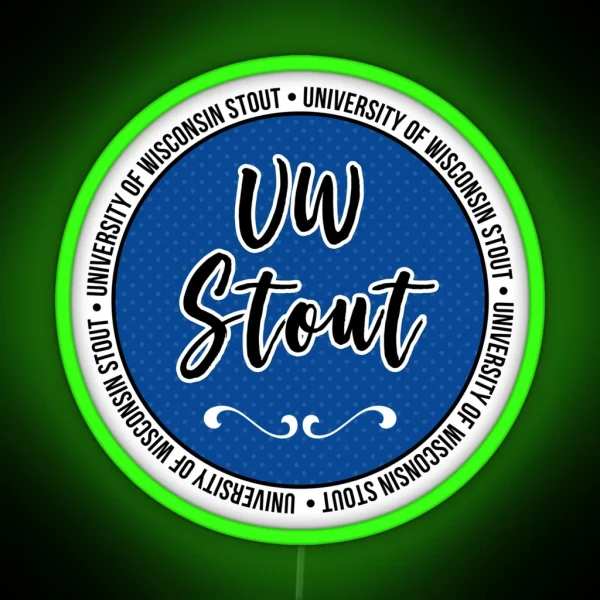 UW Stout RGB Neon Sign