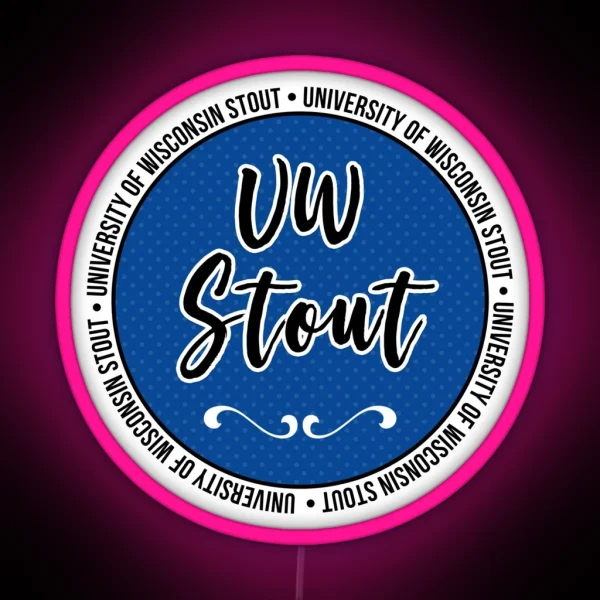 UW Stout RGB Neon Sign