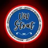 UW-Stout University of Wisconsin Stout official LED RGB logo sign