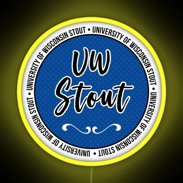 UW Stout RGB Neon Sign