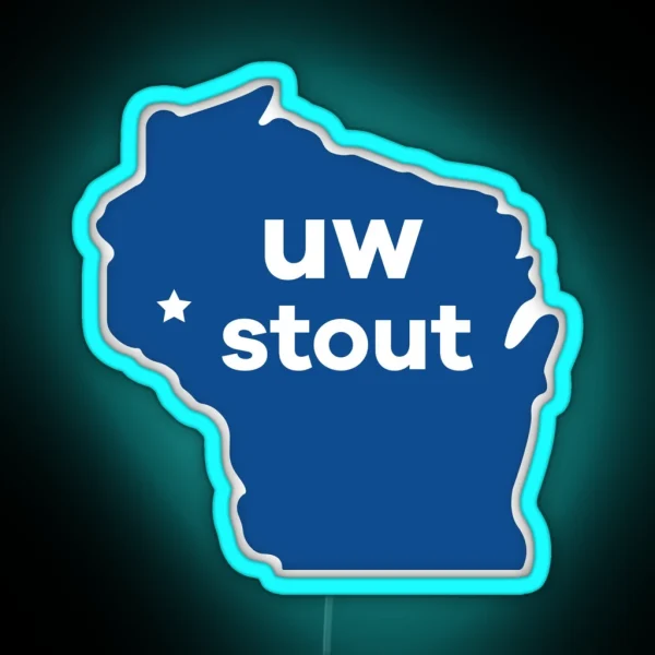 Uw Stout RGB Neon Sign