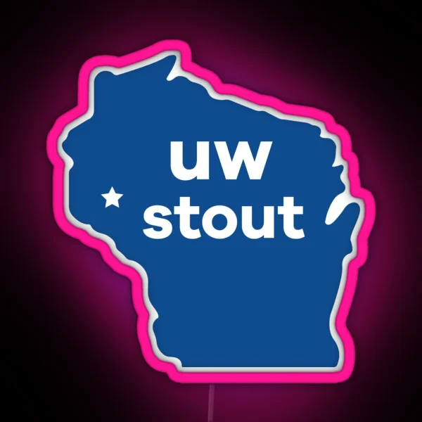 Uw Stout RGB Neon Sign