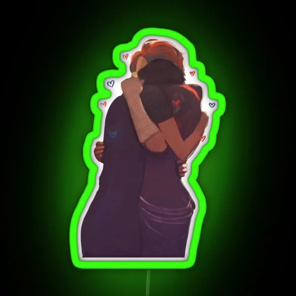 V And C RGB Neon Sign