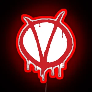 V For Vendetta Alan Moore RGB Neon Sign