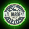 Neon Sign Featuring Vibrant Colours of Val Gardena Italy Destination